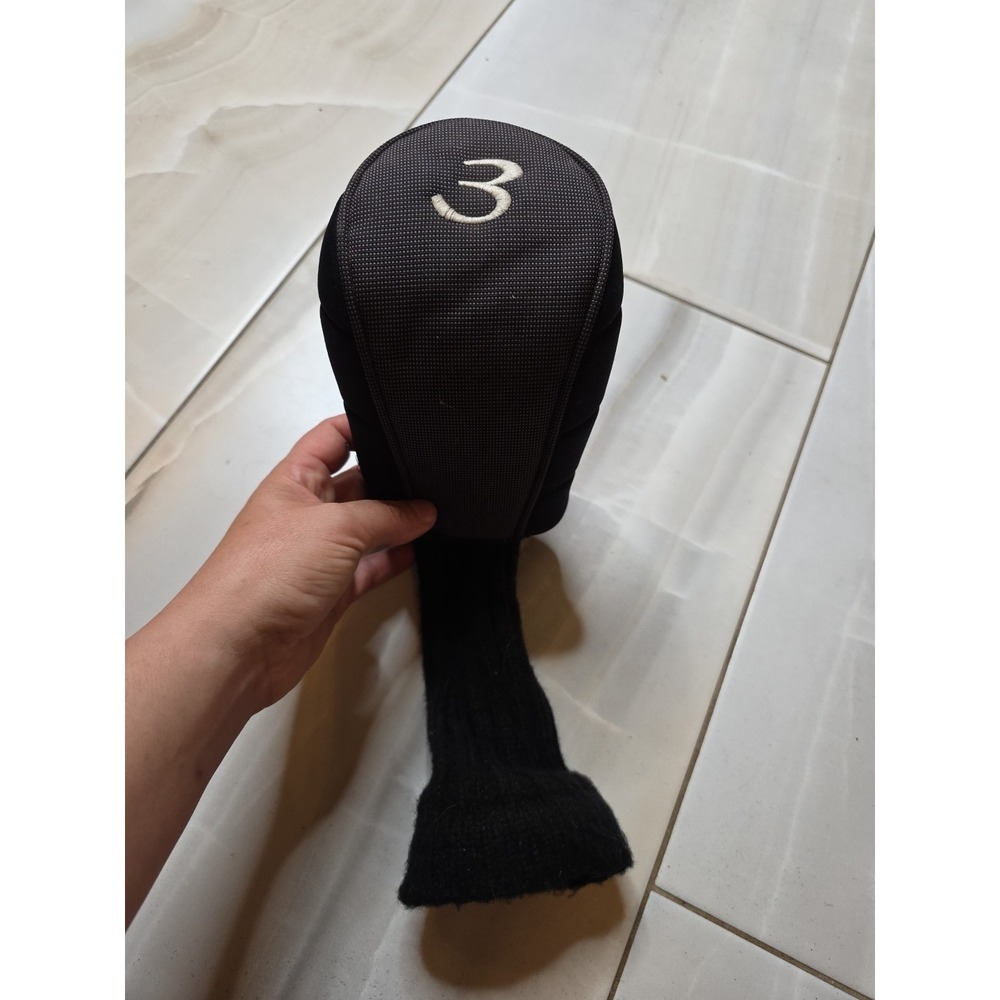 3 IRON FUZZY SOCK HEADCOVER BLACK RH OR LH